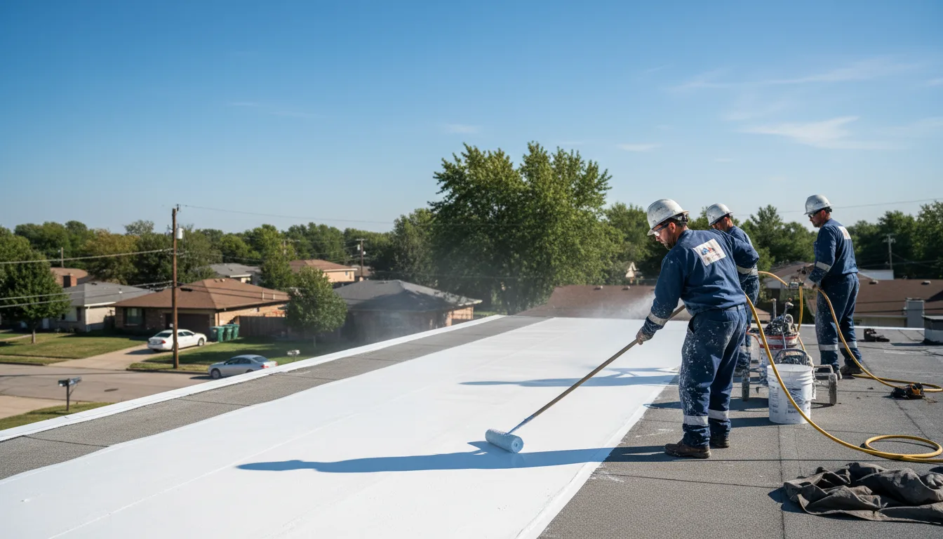 Commercial roof coating in Shannock, RI near me